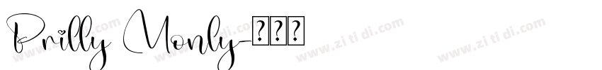 Prilly Monly字体转换